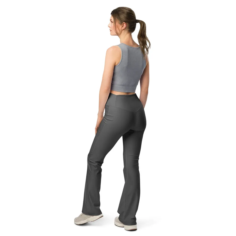 echelon-legging-flare-femme-taille-haute-stretch image 1