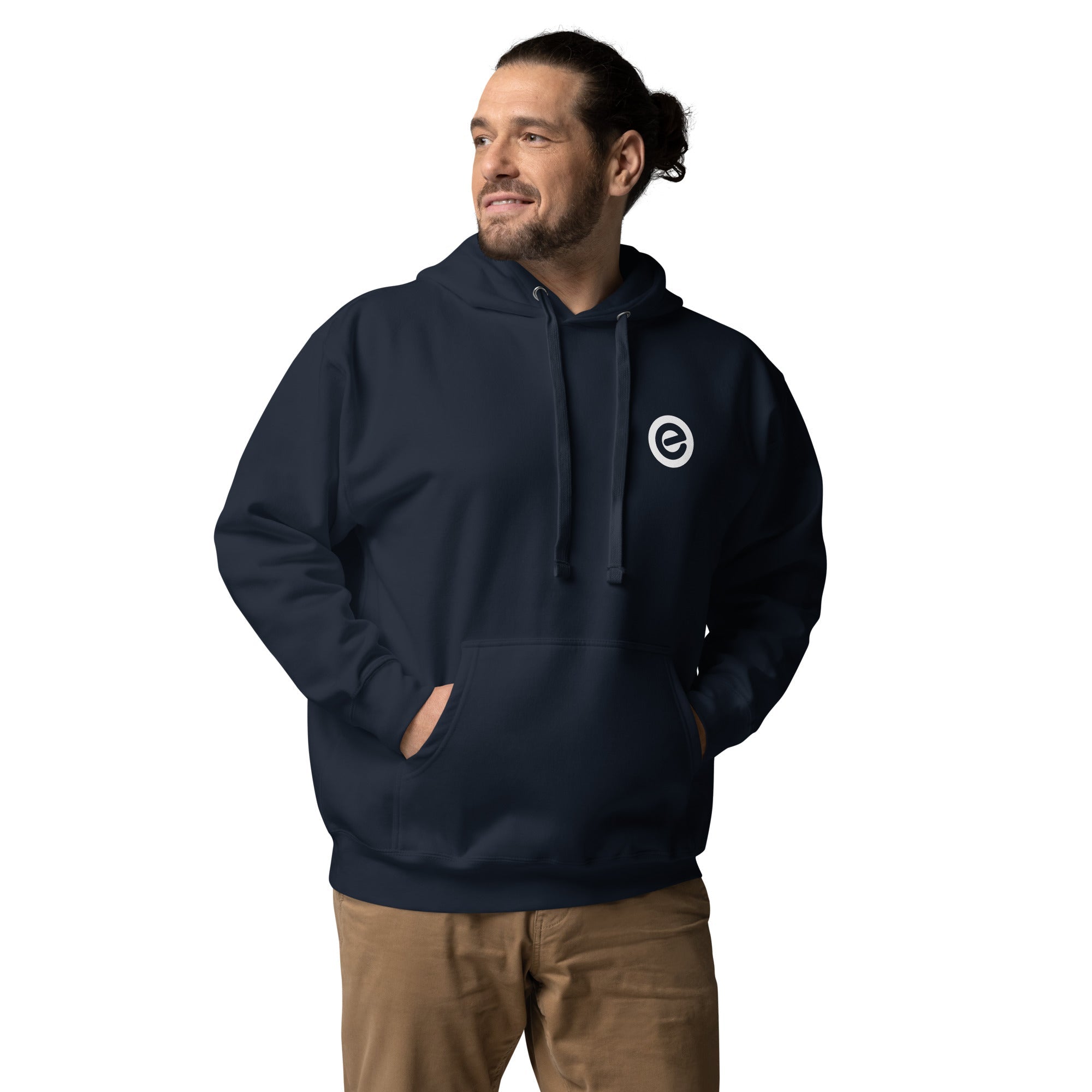 echelon-logo-hoodie-sweat-capuche-noir-coton-poche image 3