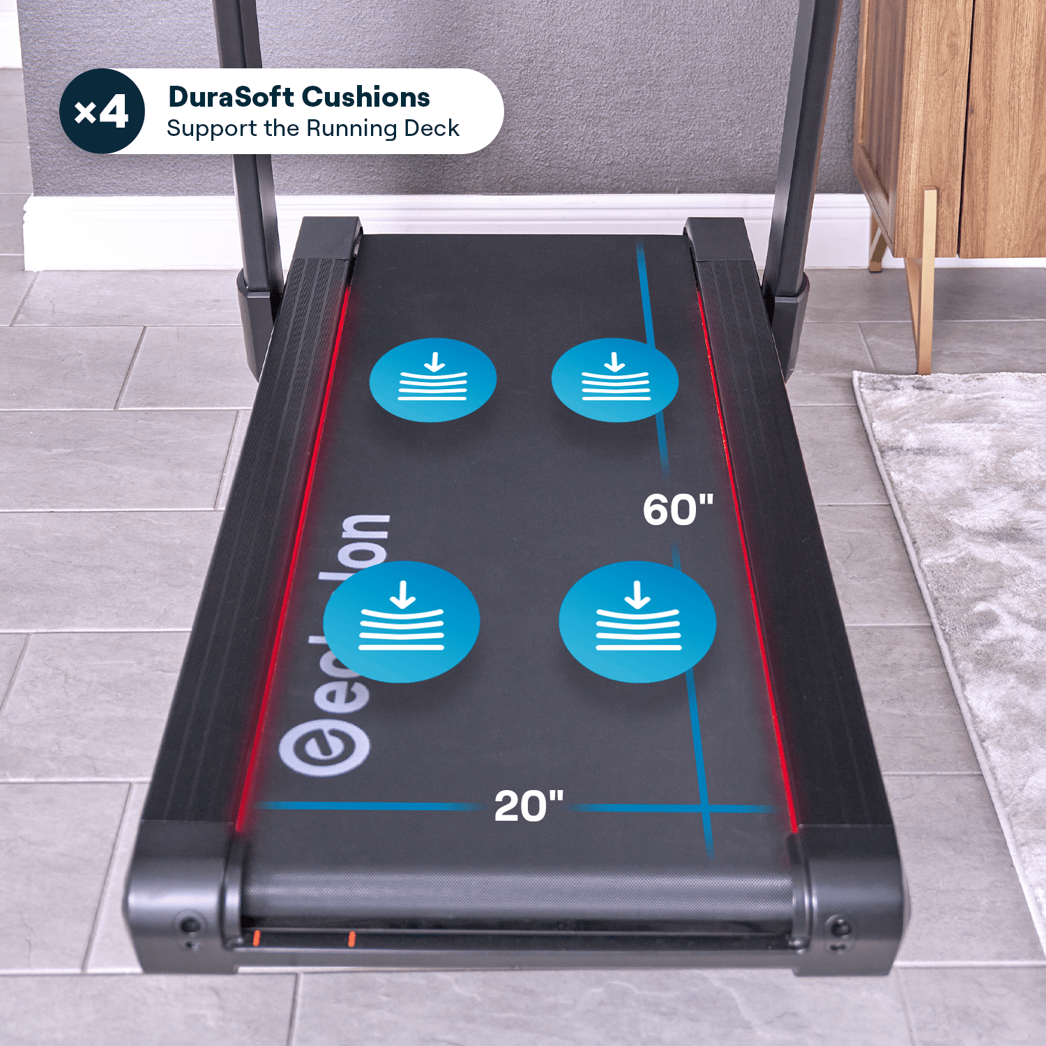 echelon-stride-8s-tapis-de-course-22-pouces-open-box image 6