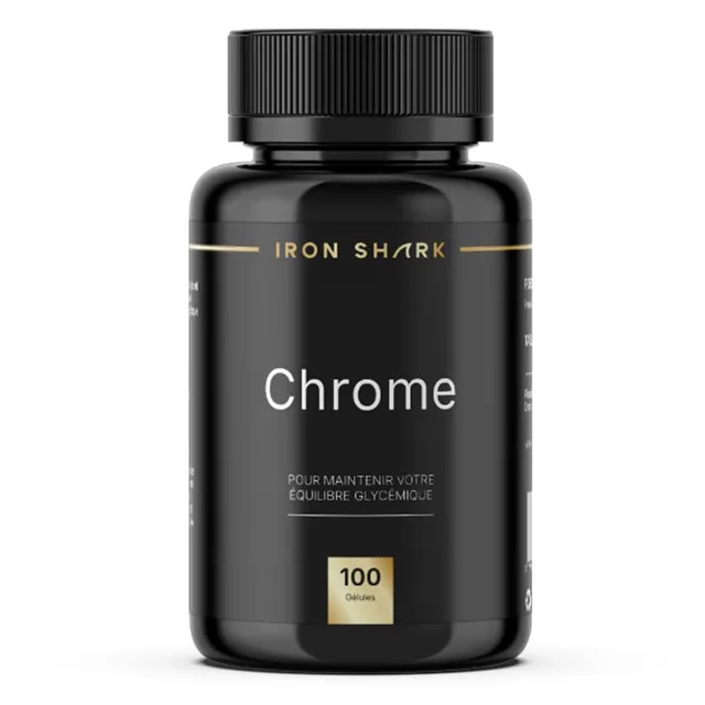 ironshark-chrome-series-chromium-picolinate-compl-ment-100-capsules-glyc-mie image 1