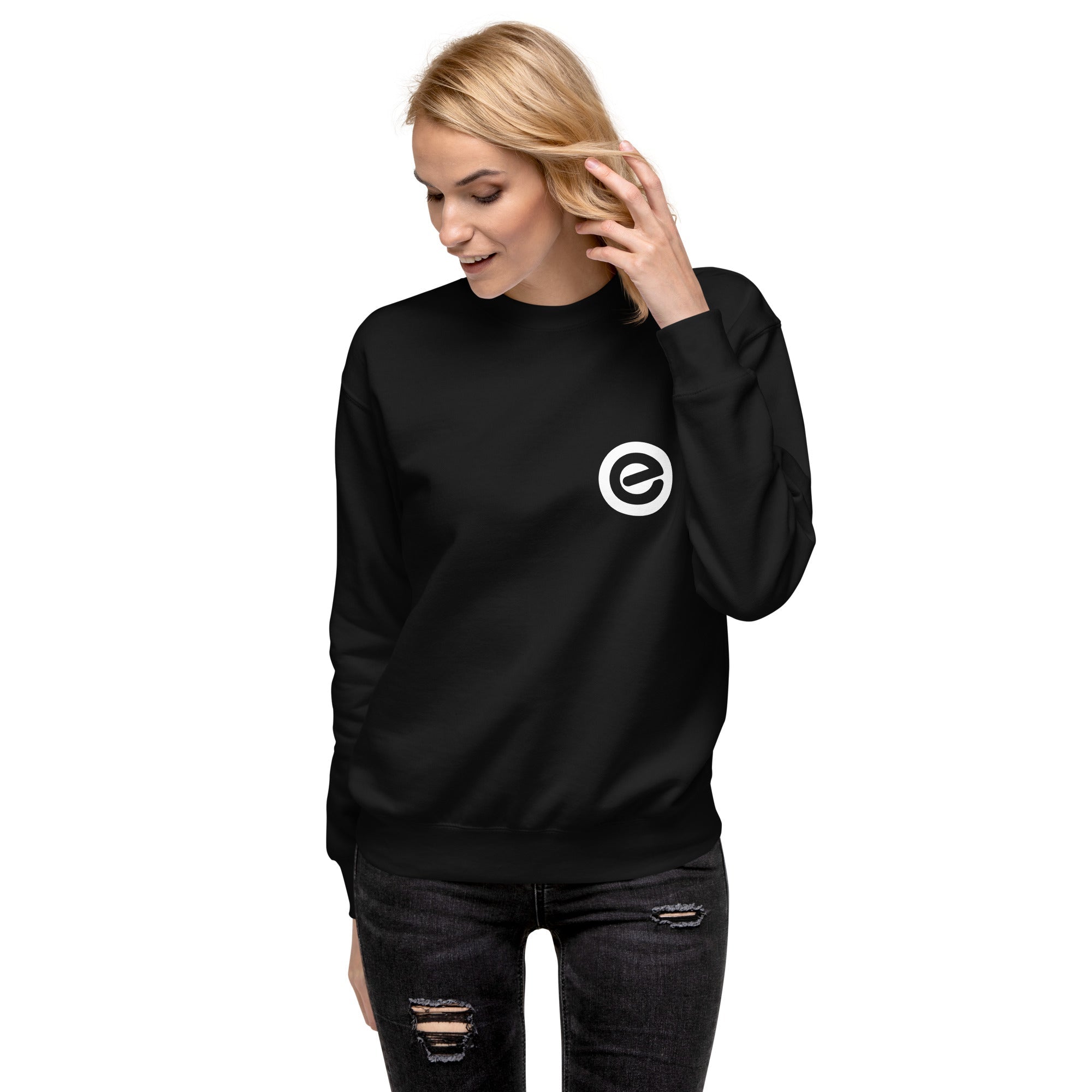 echelon-pullover-sweat-coton-molleton-noir-taille-m image 1