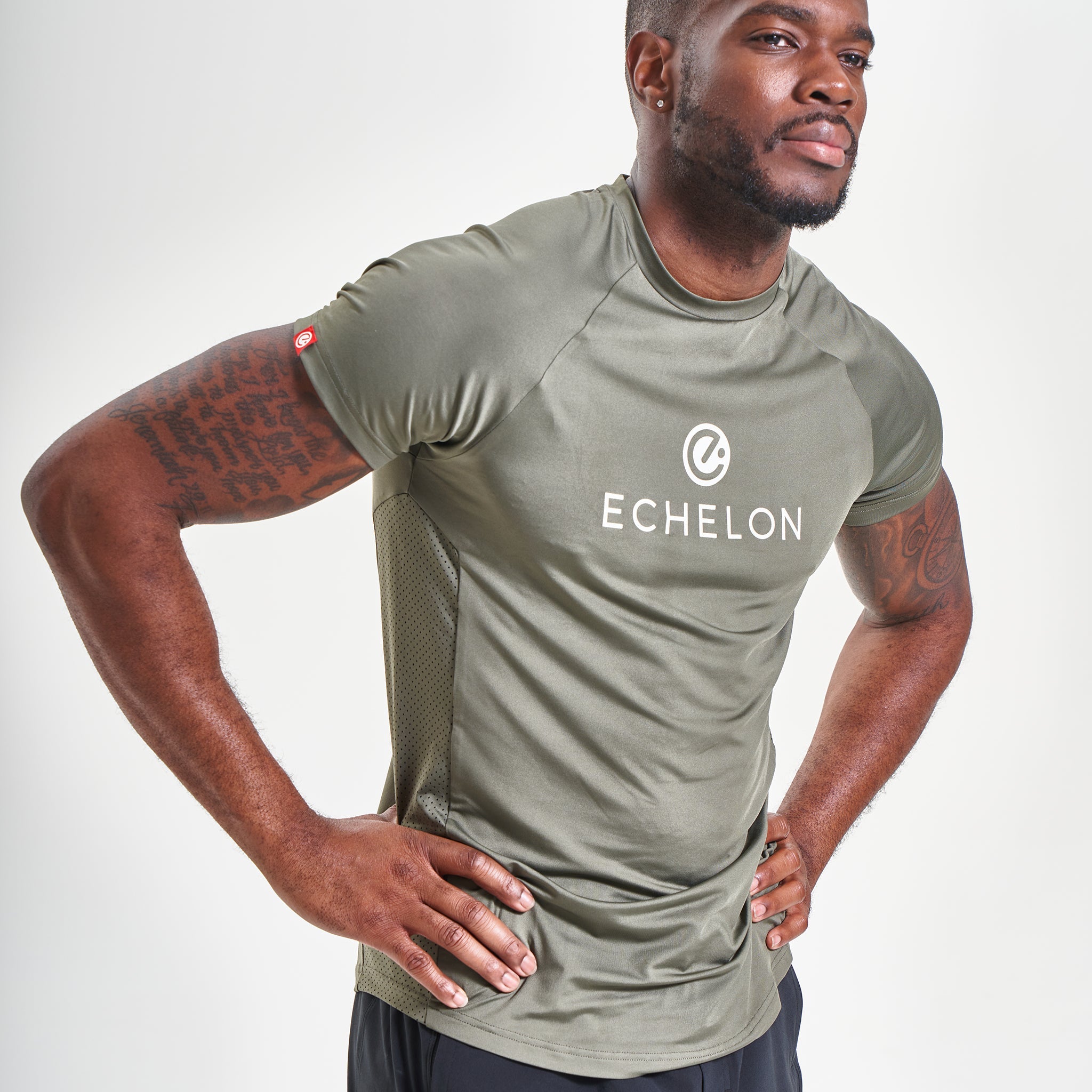 echelon-paneled-crewneck-tee-t-shirt-navy-olive-l-ger image 6