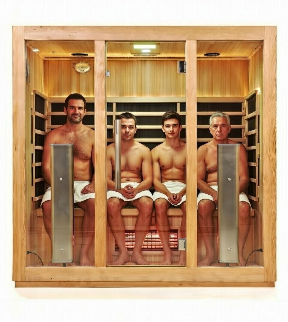 echelon-sauna-infrarouge-4-personnes-verre-tremp-wifi image 8