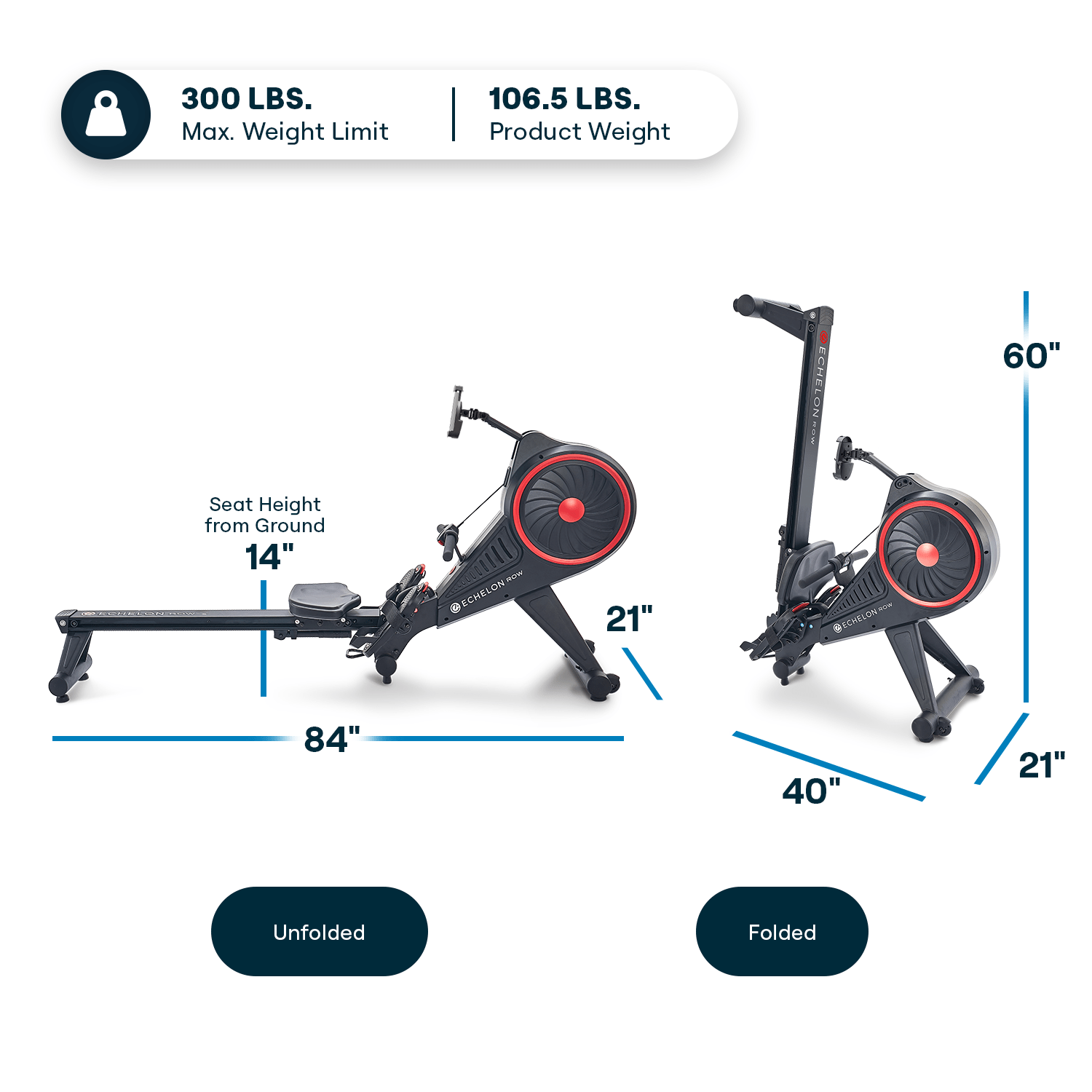 echelon-row-smart-rameur-connect-bluetooth-pliable image 2