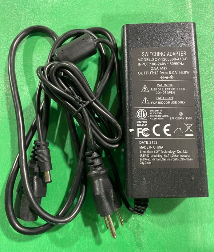 echelon-12v-8amp-power-adapter-chargeur-ex-8s image 2