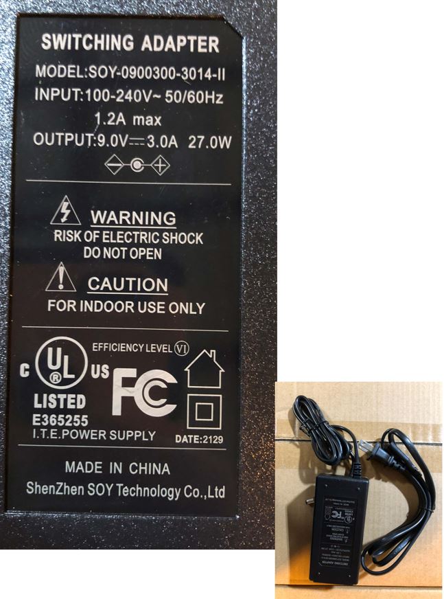 echelon-accessories-adaptateur-9v-3amp-v-lo-row-gt-ex image 2