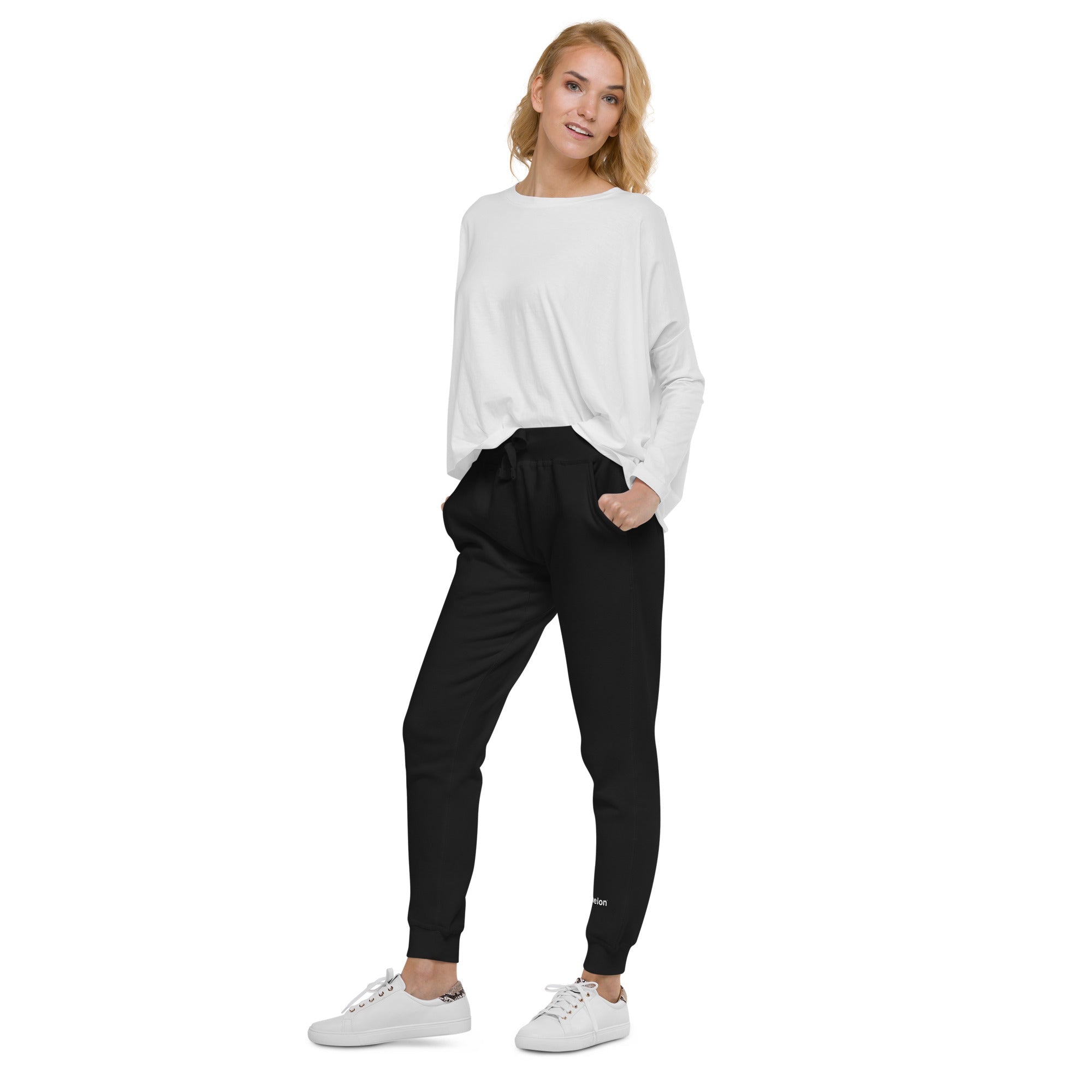 echelon-fleece-jogging-molleton-coton-noir-taille-m image 2