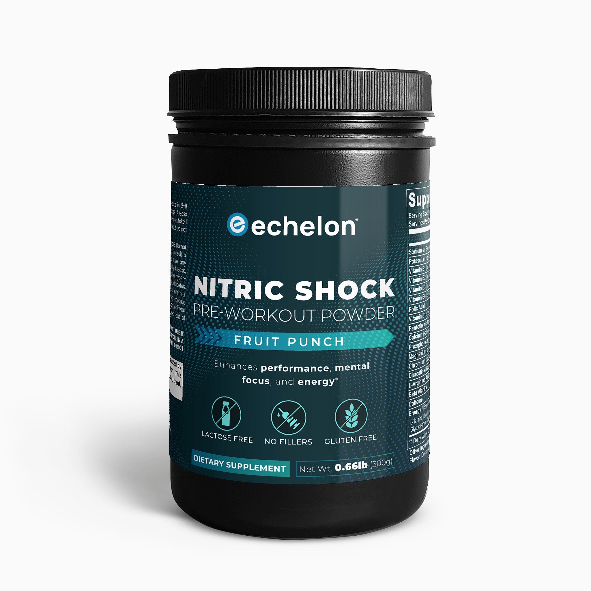 echelon-pre-workout-energy-fruit-punch-booster-300-g image 1