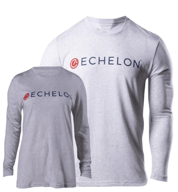 echelon-linear-logo-t-shirt-manche-longue-tri-blend-marine image 1
