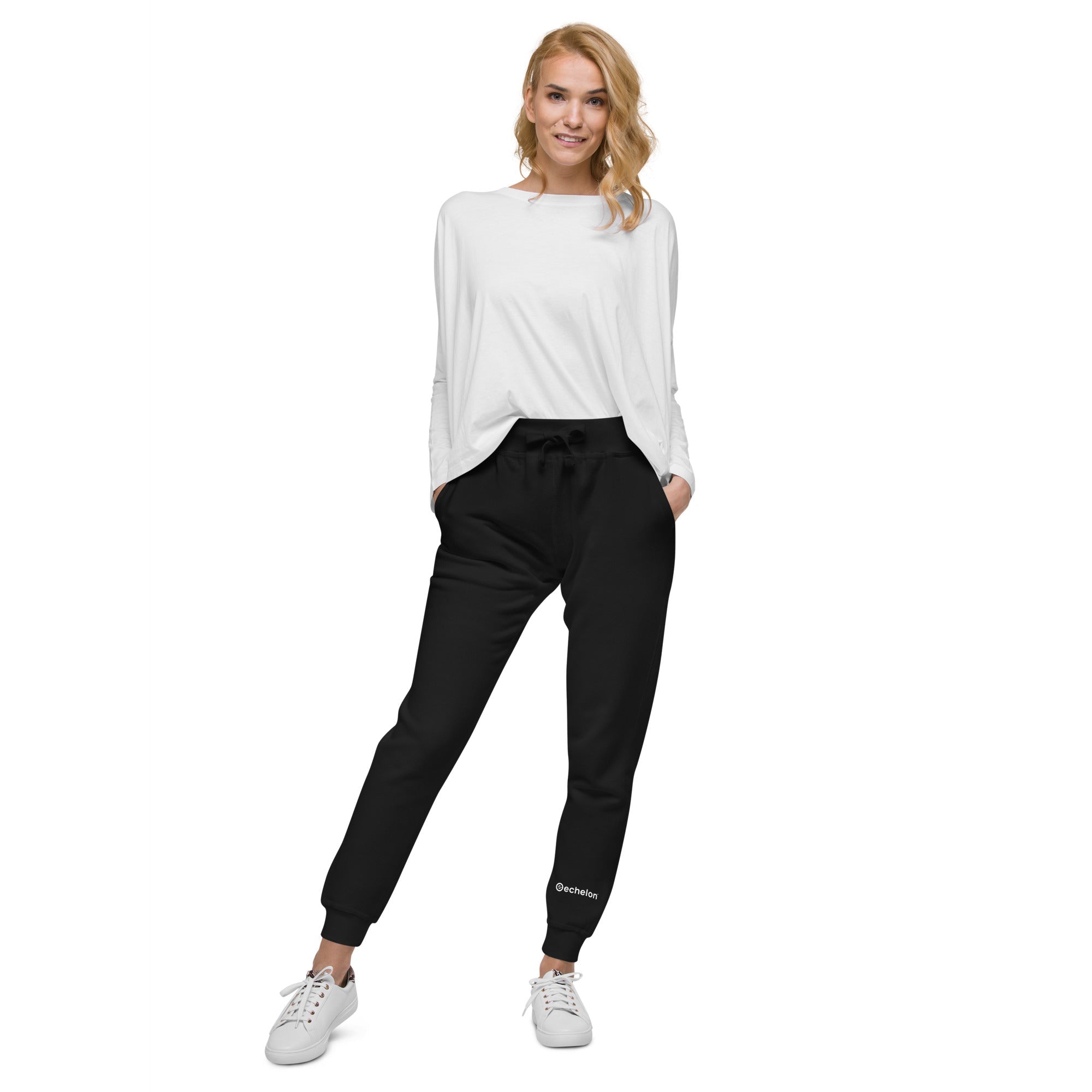 echelon-fleece-jogging-molleton-coton-noir-taille-m image 1