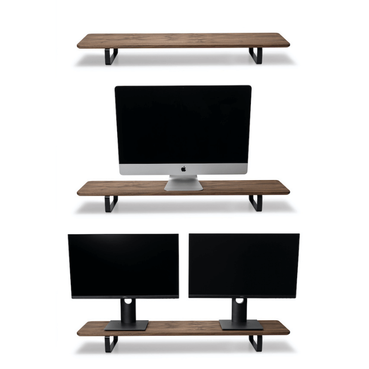 lifespan-desk-shelf-support-double-cran-bois-noyer-130-lbs image 1