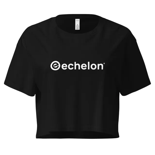 echelon-t-shirt-court-femme-coton-noir-taille-m-crop-tee image 1