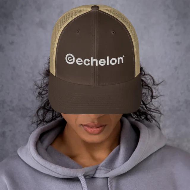 echelon-trucker-hat-casquette-filet-noire-r-glable image 1