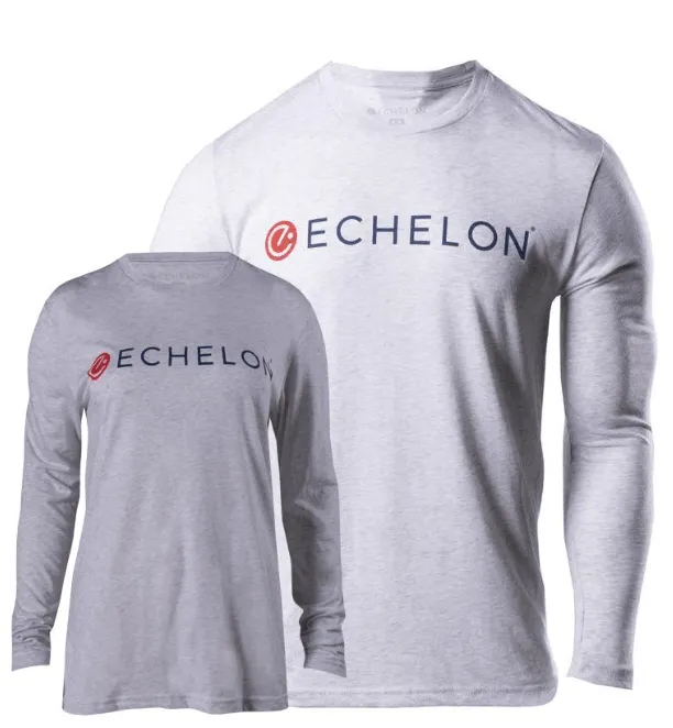 echelon-linear-logo-t-shirt-manche-longue-tri-blend-marine image 1
