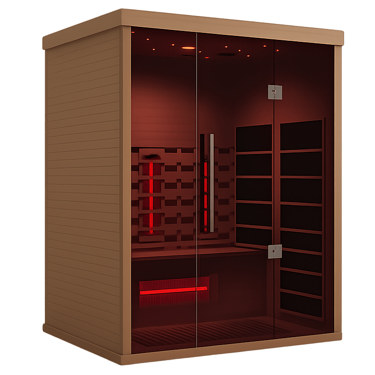 echelon-sauna-infrarouge-4-personnes-verre-tremp-wifi image 1