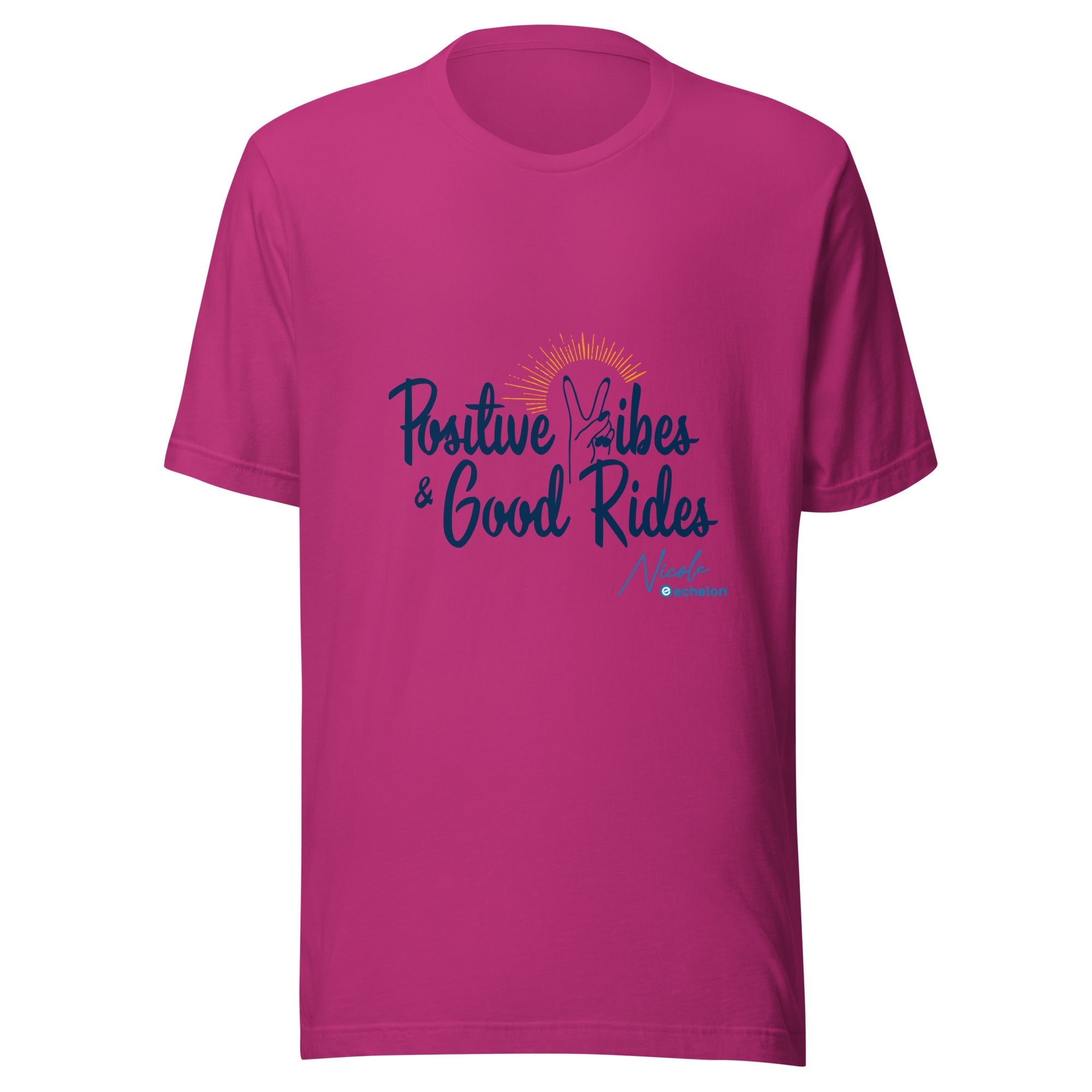 echelon-nicole-tee-t-shirt-coton-berry-manches-courtes image 2