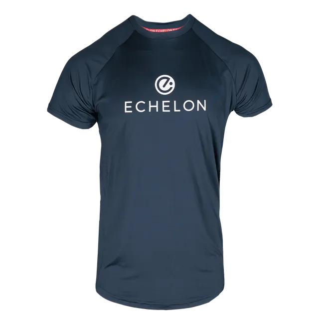 echelon-paneled-crewneck-tee-t-shirt-navy-olive-l-ger image 1