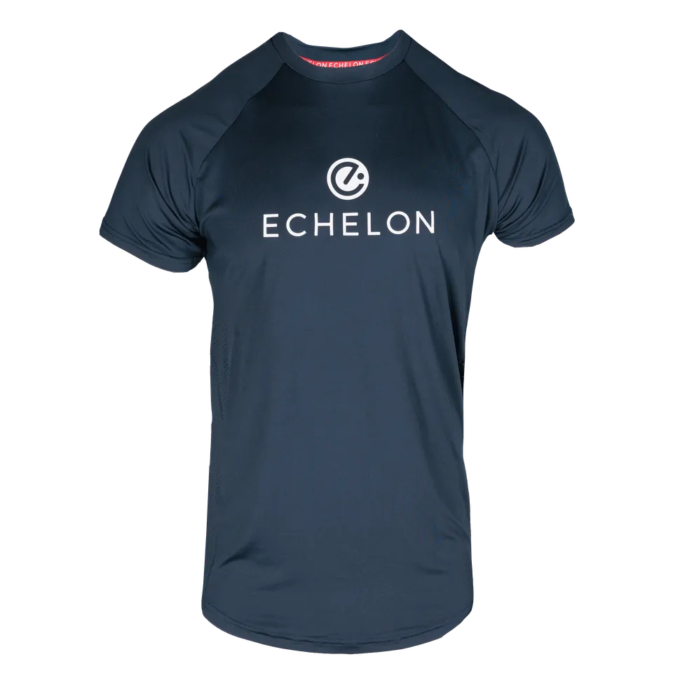 echelon-paneled-crewneck-tee-t-shirt-navy-olive-l-ger image 1