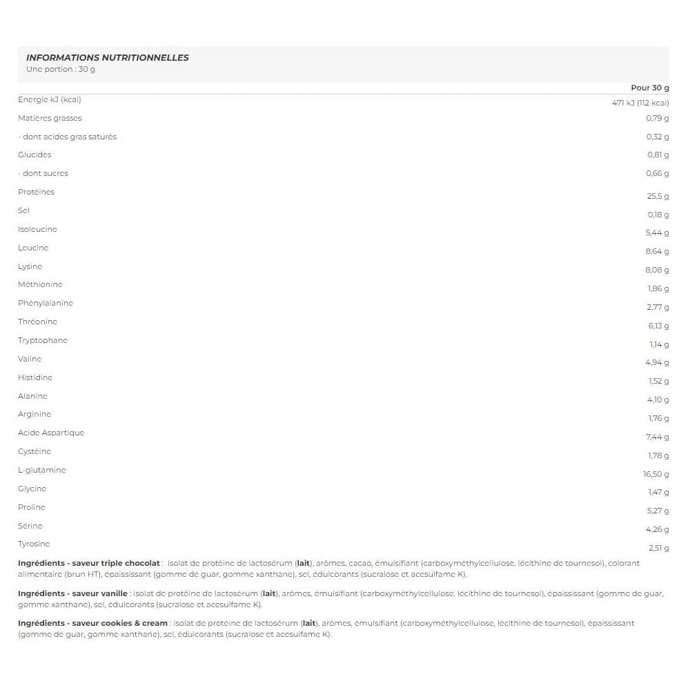 ironshark-gold-series-iso-shark-whey-isolate-vanille-1-8kg image 2