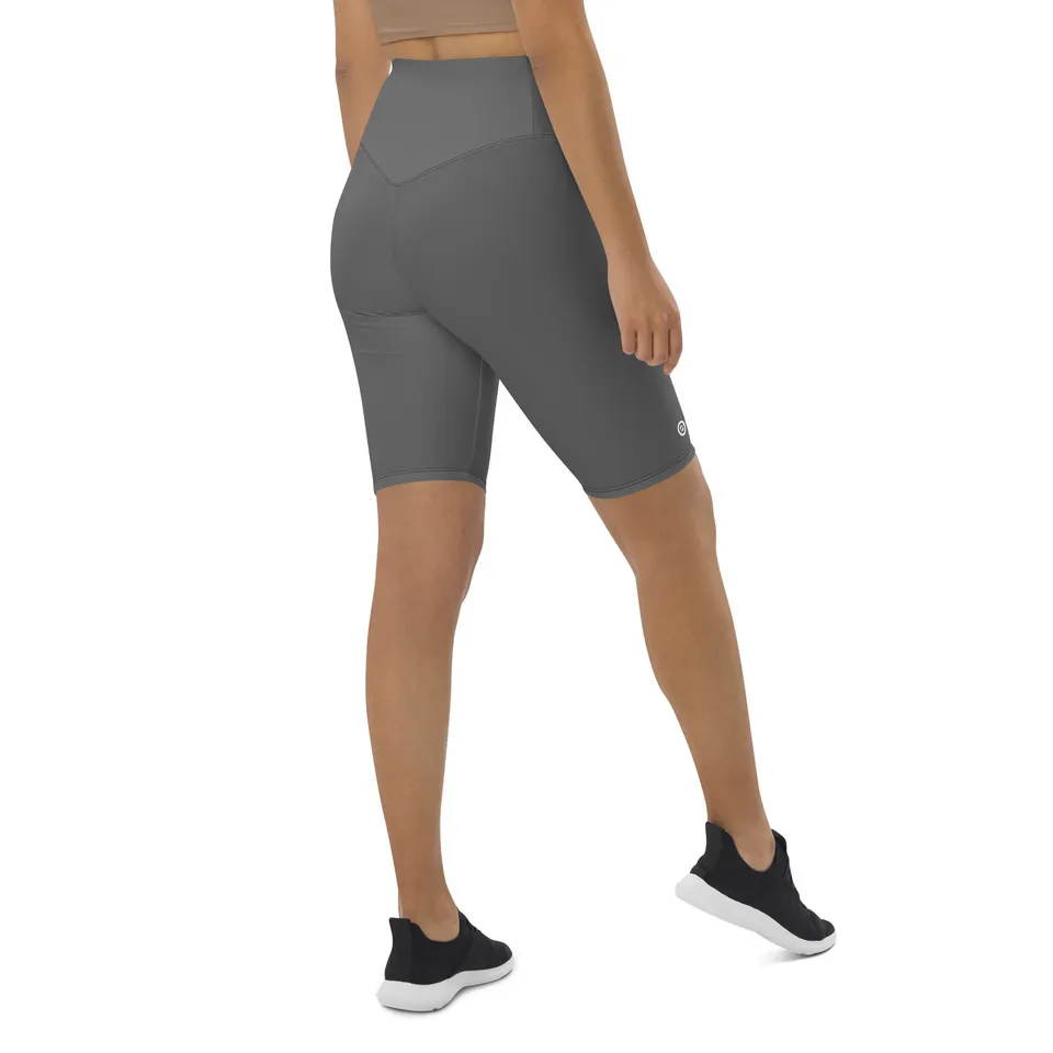 echelon-apparel-womens-biker-shorts-gris-taille-haute-poche image 1