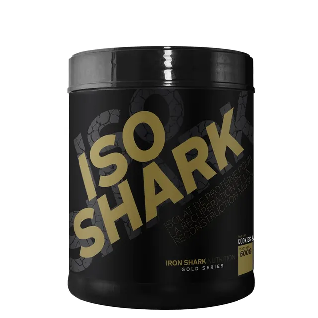 ironshark-gold-series-iso-shark-whey-isolate-500g-cookies image 1