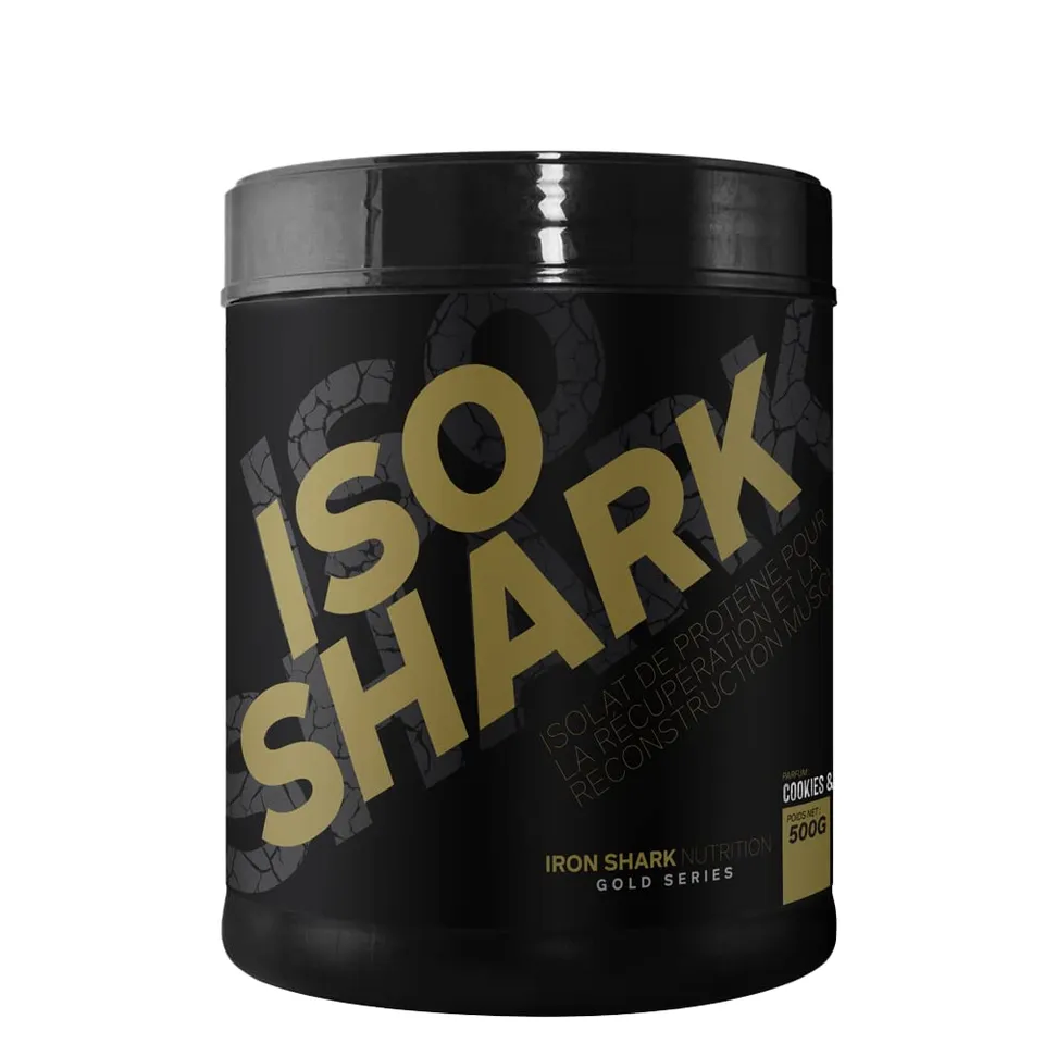 ironshark-gold-series-iso-shark-whey-isolate-500g-cookies image 1