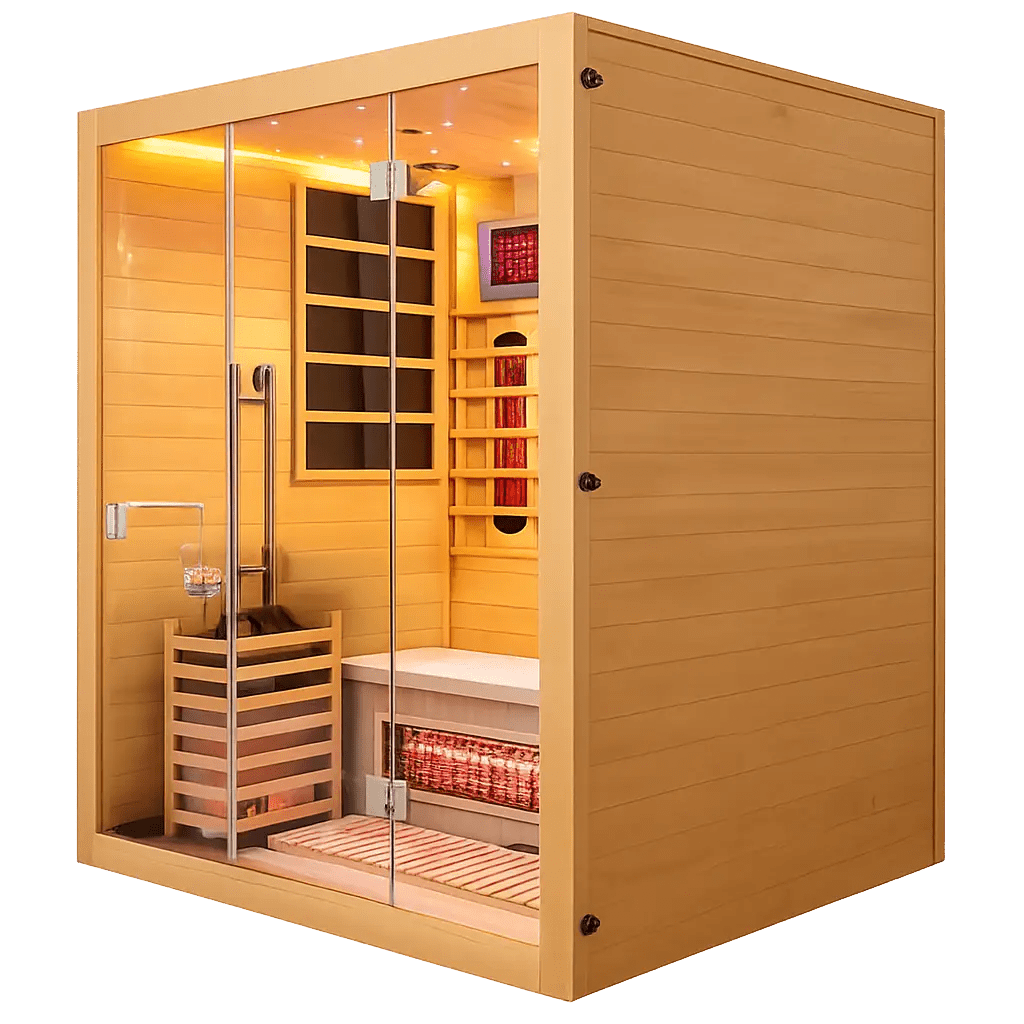 echelon-sauna-4-personnes-spectre-complet-hybride image 1