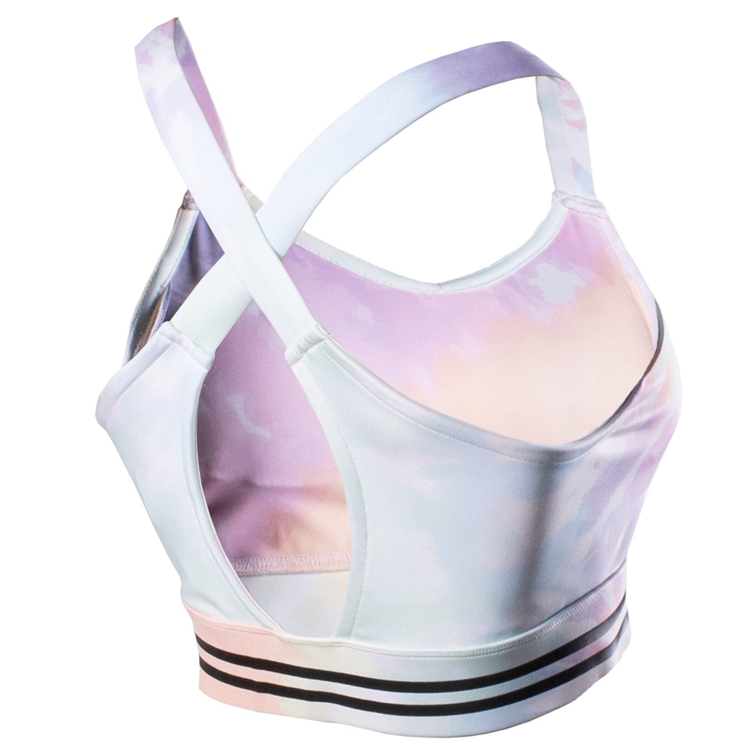 echelon-brassiere-sport-v-neck-tie-dye-xs-laser-cut image 2