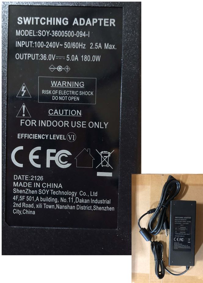 echelon-accessories-adaptateur-secteur-36v-5a-pro image 2