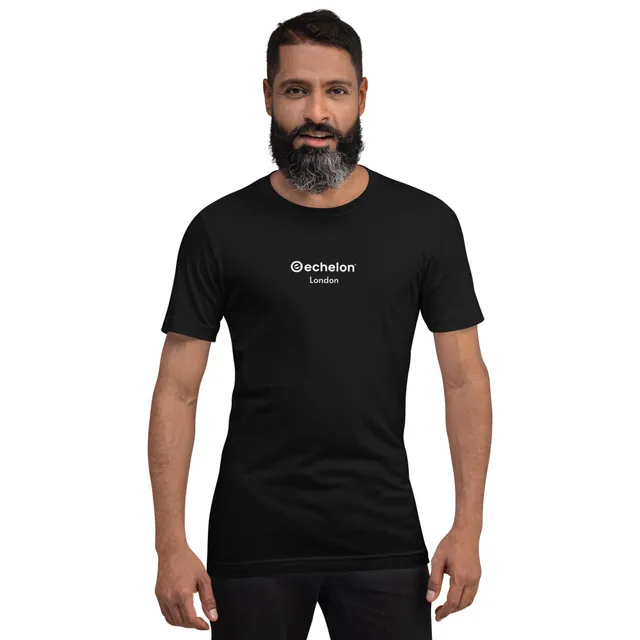echelon-london-tee-t-shirt-coton-noir-taille-m image 1