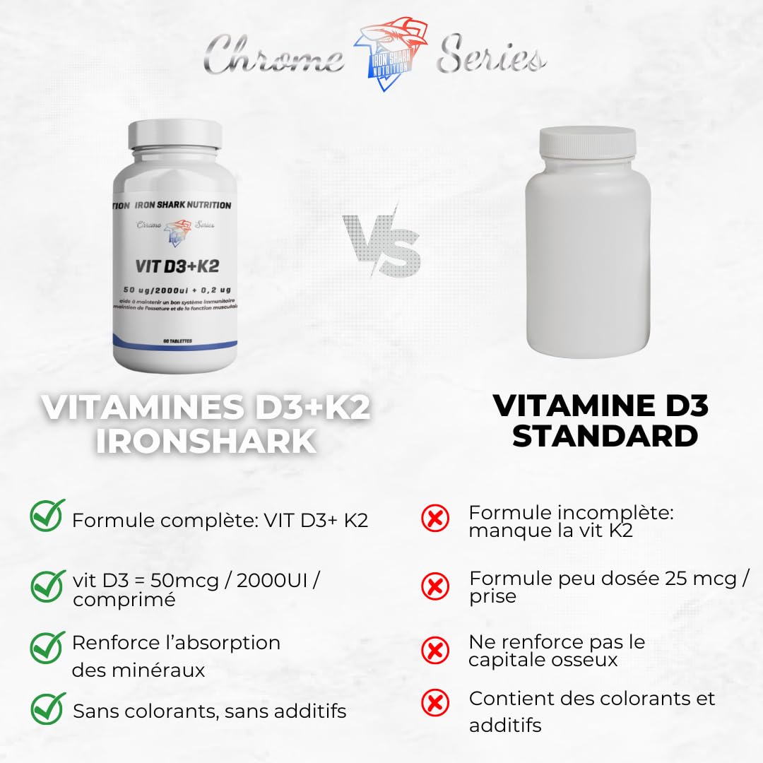 ironshark-chrome-series-vit-d3-k2-compl-ment-60-tablettes-os image 2