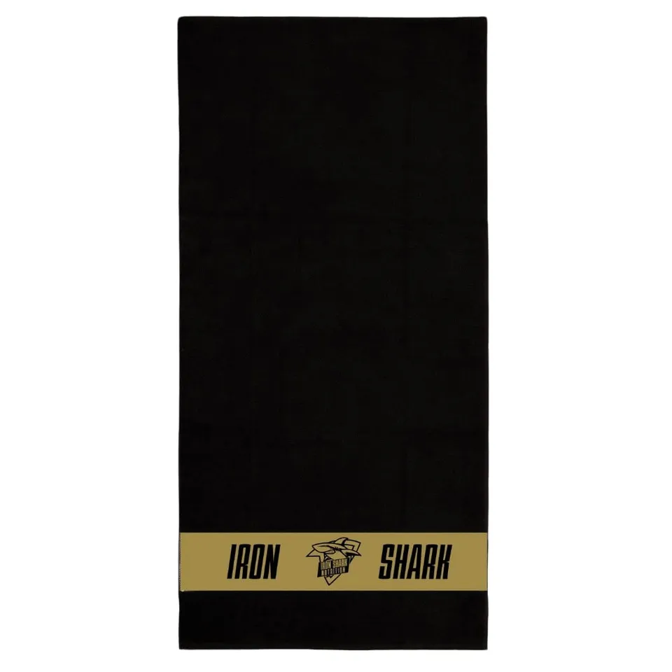ironshark-serviette-sport-black-gold-douce-salle image 1