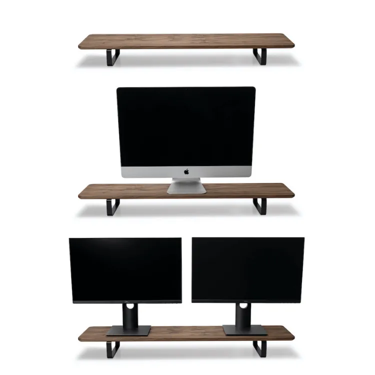 lifespan-desk-shelf-support-double-cran-bois-noyer-130-lbs image 1