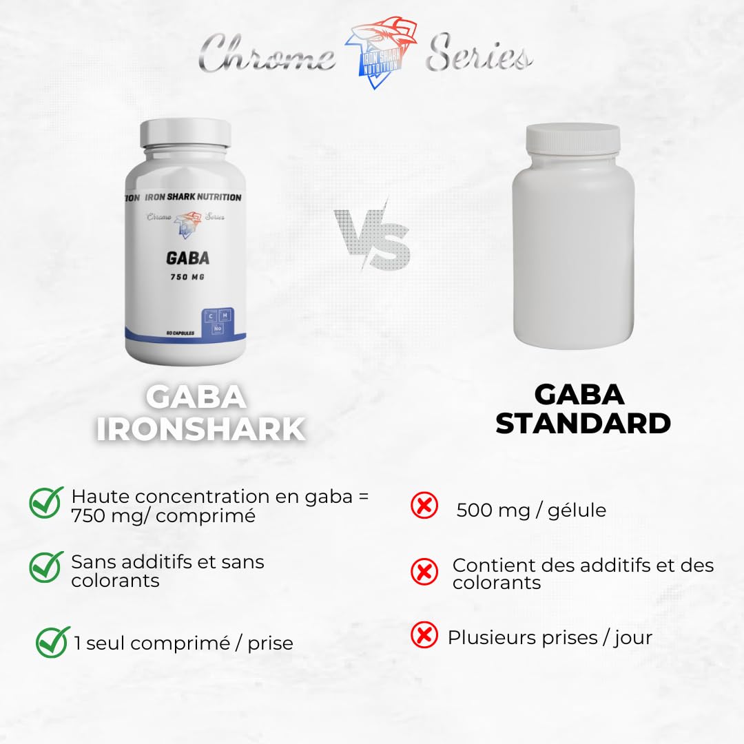 ironshark-chrome-series-gaba-compl-ment-60-capsules-sommeil-stress image 2