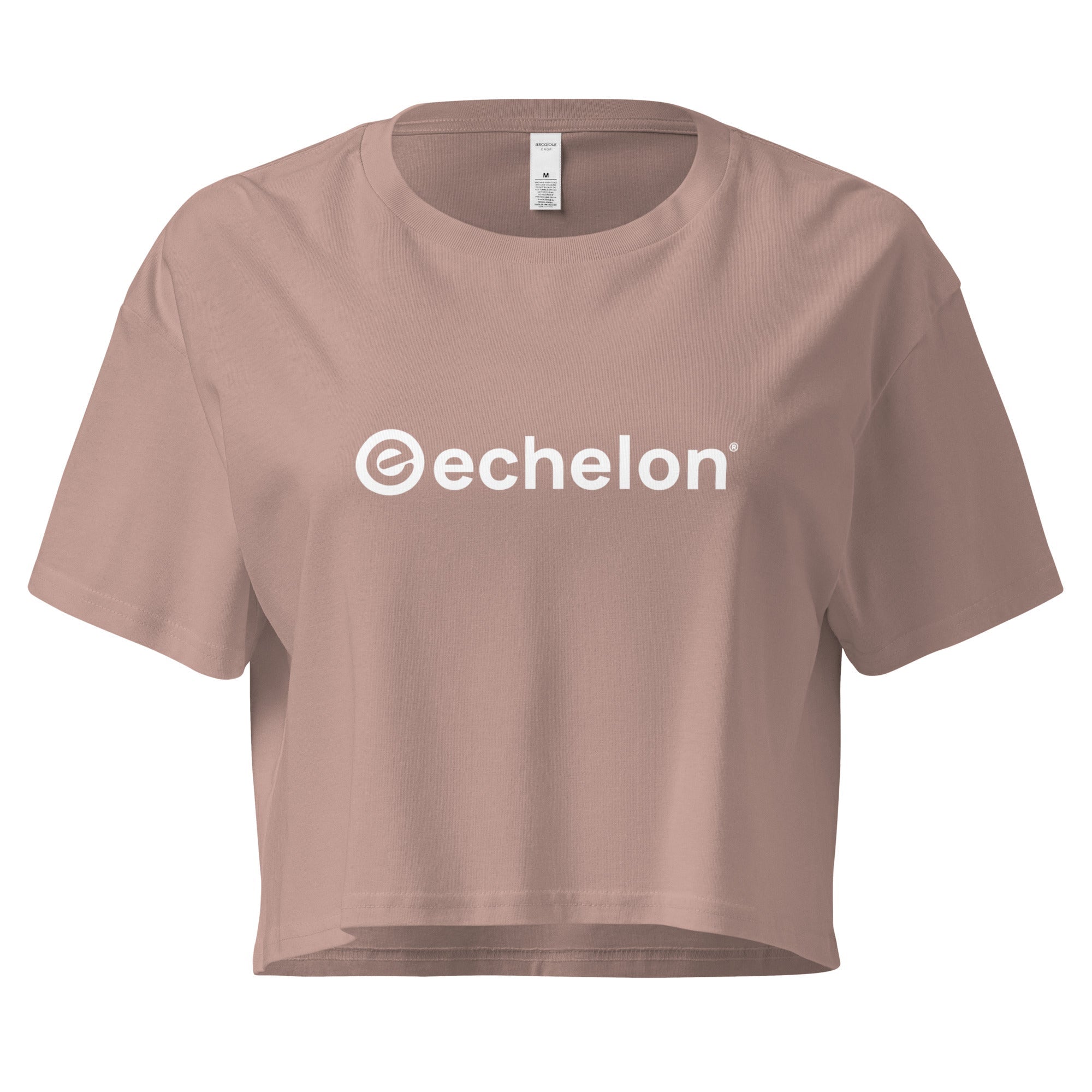 echelon-t-shirt-court-femme-coton-noir-taille-m-crop-tee image 5