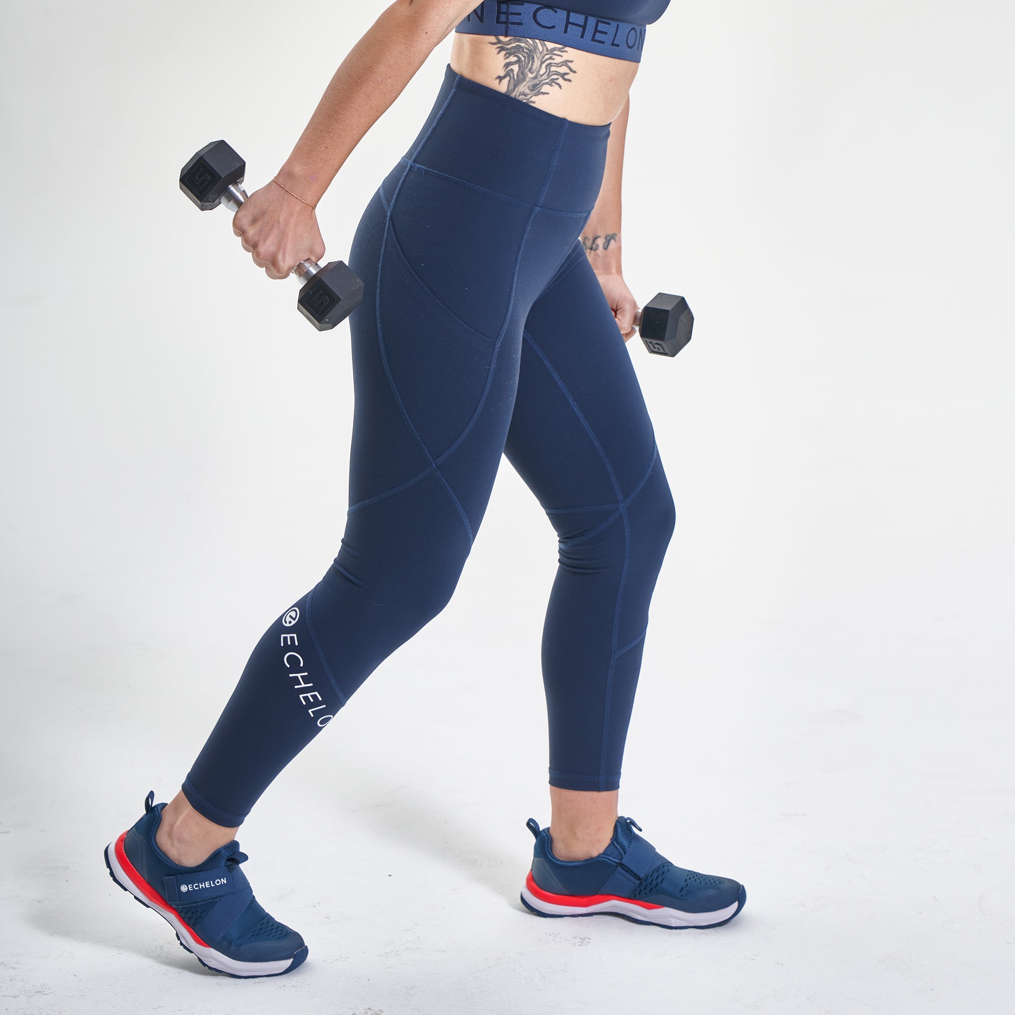 echelon-apparel-legging-compression-multi-panel-m-bleu-marine image 3