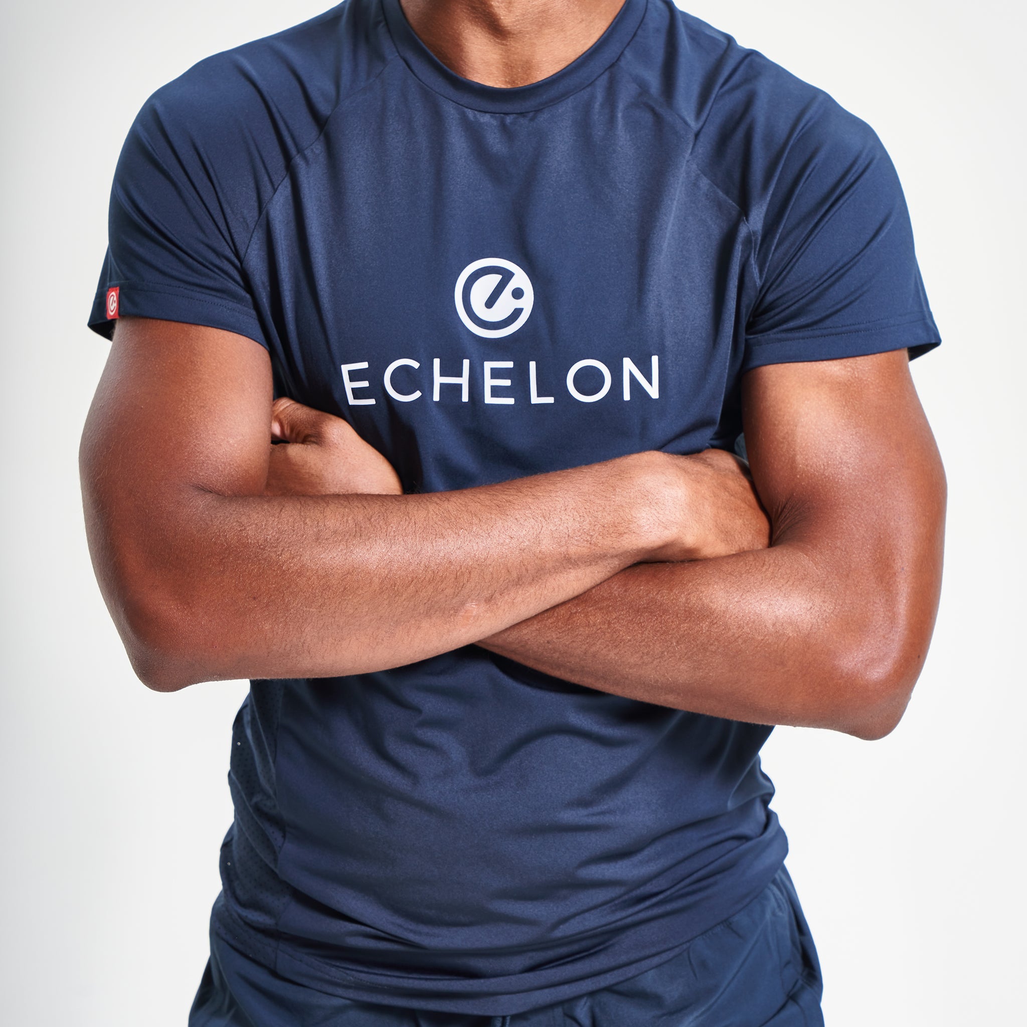 echelon-paneled-crewneck-tee-t-shirt-navy-olive-l-ger image 2
