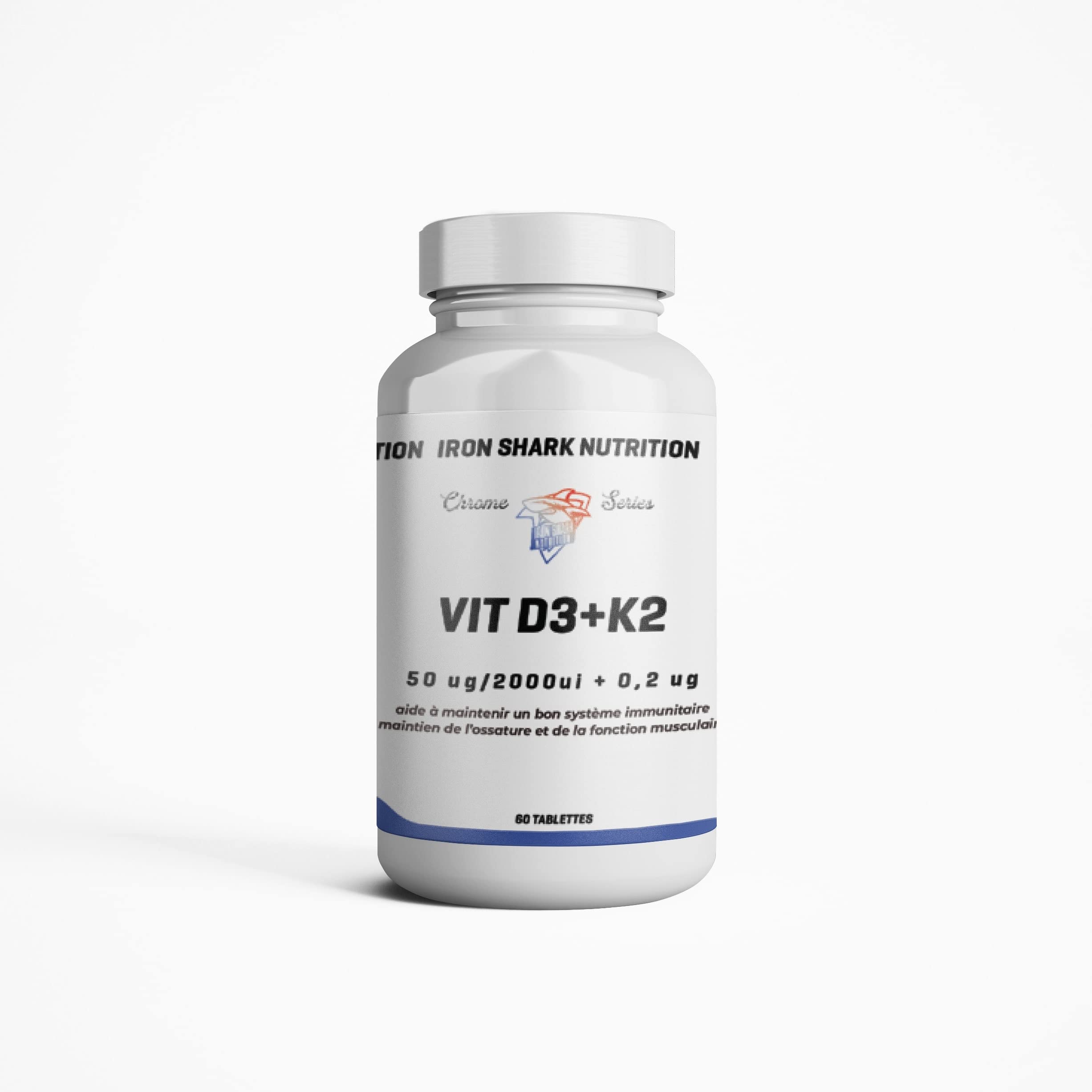 ironshark-chrome-series-vit-d3-k2-compl-ment-60-tablettes-os image 1