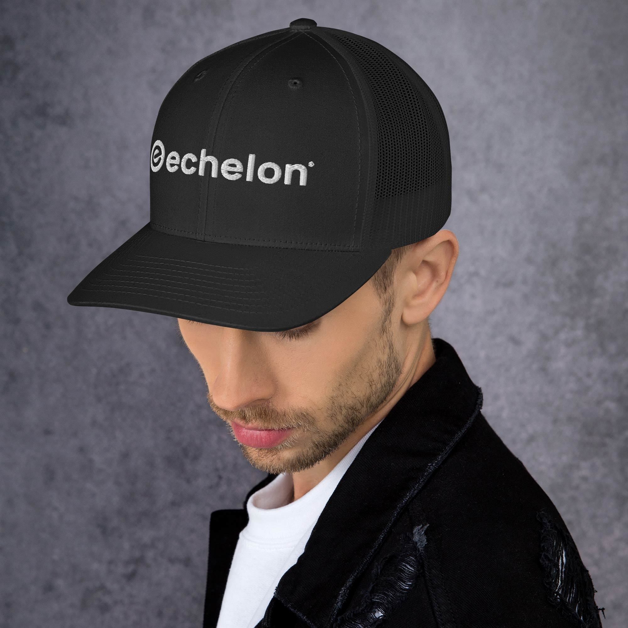 echelon-trucker-hat-casquette-filet-noire-r-glable image 3