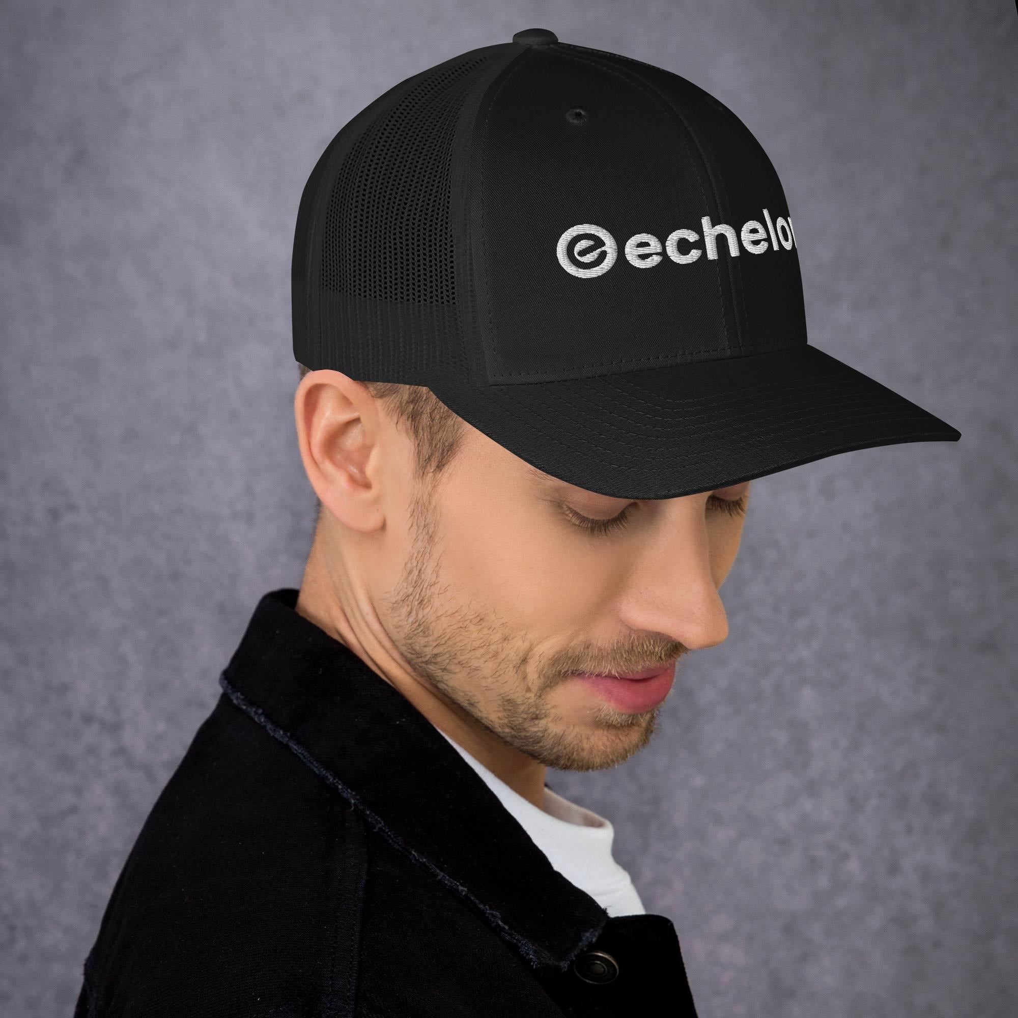 echelon-trucker-hat-casquette-filet-noire-r-glable image 2