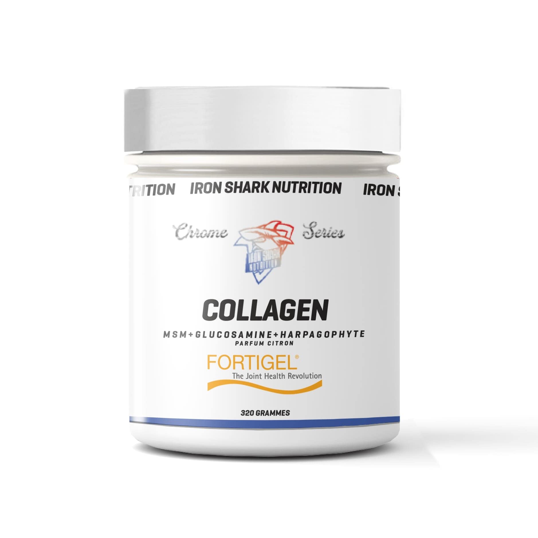 ironshark-chrome-series-collagen-poudre-320g-articulations-peau image 1