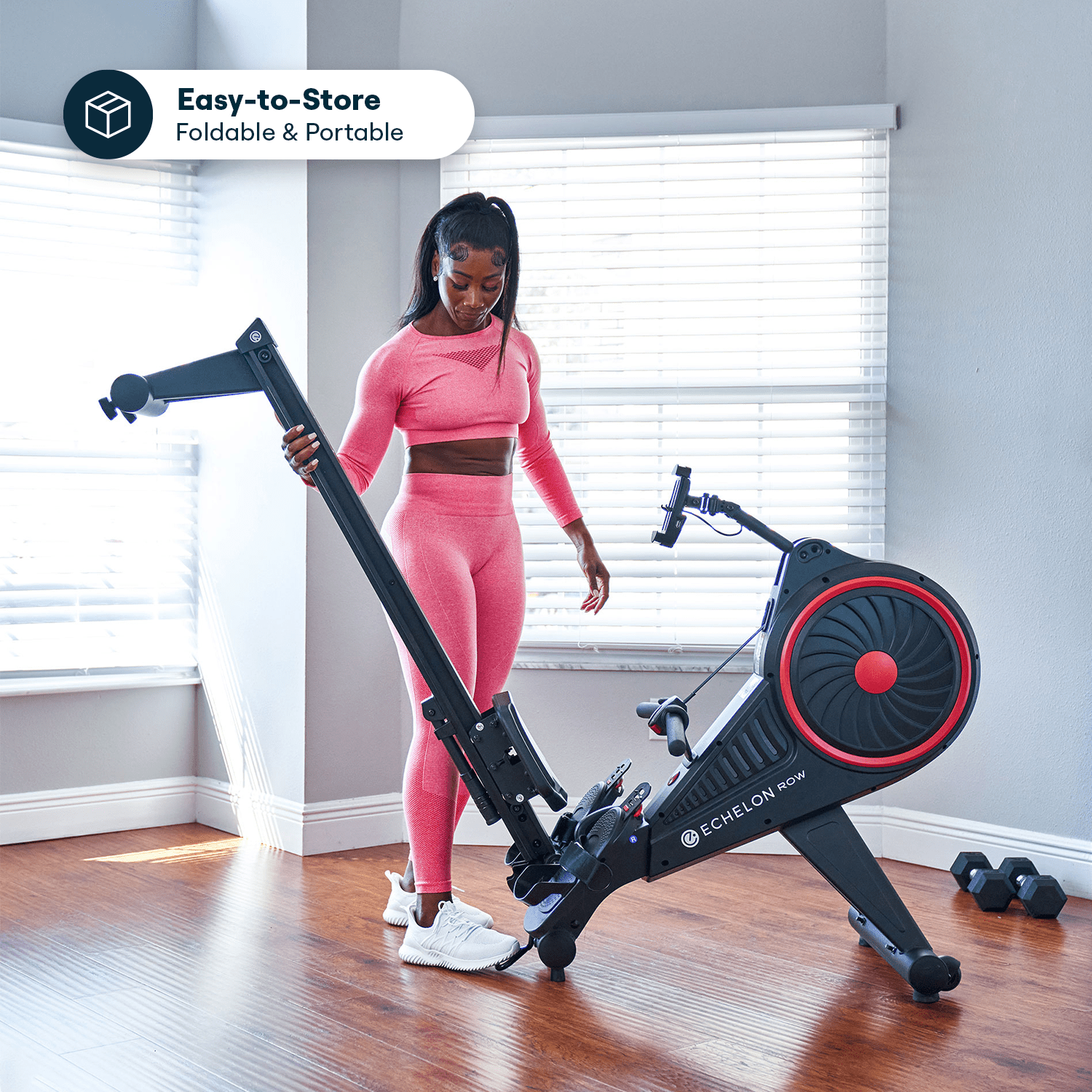 echelon-row-smart-rameur-connect-bluetooth-pliable image 4