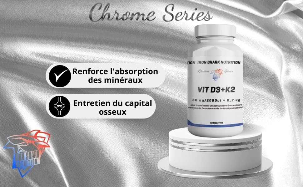 ironshark-chrome-series-vit-d3-k2-compl-ment-60-tablettes-os image 4